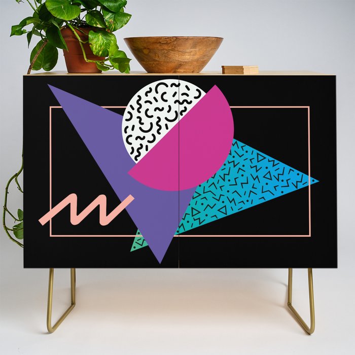 Memphis pattern 39 - 80s / 90s Retro Credenza Gallery Image 1