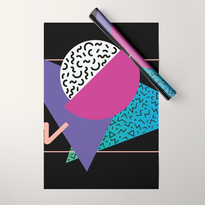 Memphis pattern 39 - 80s / 90s Retro Wrapping Paper Gallery Image 1