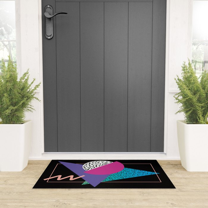 Memphis pattern 39 - 80s / 90s Retro Welcome Mat Gallery Image 3