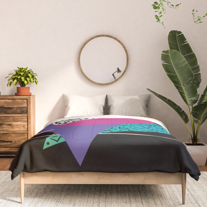 Memphis pattern 39 - 80s / 90s Retro Comforter Gallery Image 3