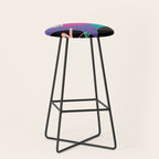 Memphis pattern 39 - 80s / 90s Retro Stool Gallery Image 1