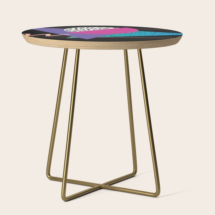 Memphis pattern 39 - 80s / 90s Retro Side Table Gallery Image 1