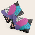 Memphis pattern 39 - 80s / 90s Retro Pillow Sham Gallery Image 3