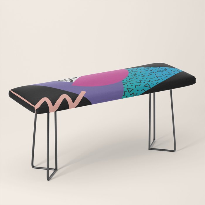 Memphis pattern 39 - 80s / 90s Retro Bench Gallery Image 1