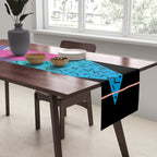 Memphis pattern 39 - 80s / 90s Retro Table Runner Gallery Image 2