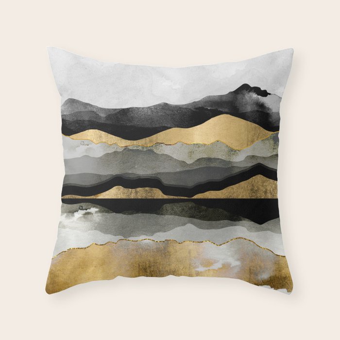 Golden Spring Moon Throw Pillow Gallery Image 6