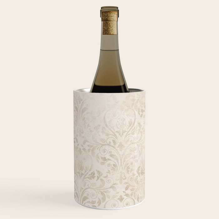 Elegant Ivory Damask 2 Wine Chiller Gallery Image 3
