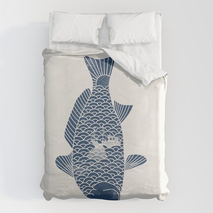 Fishing in a fish 2 Duvet Cover Gallery Image 1