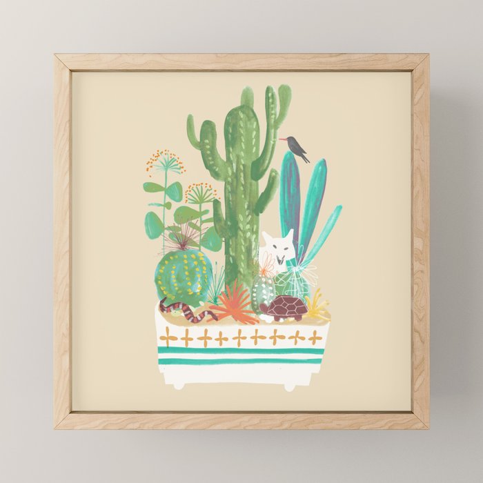 Desert planter Mini Art Print Gallery Image 1