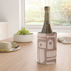 Midcentury Modern Piquet 6 Inspired by PANTONE 17 1230 Color of the Year Mocha Mousse Wine Chiller Gallery Image 4
