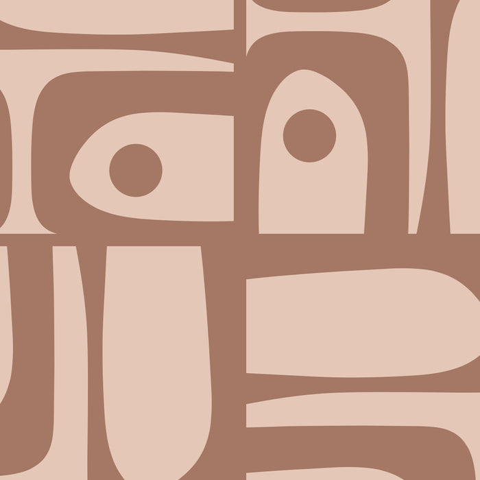 Midcentury Modern Piquet 6 Inspired by PANTONE 17 1230 Color of the Year Mocha Mousse Coffee Mug Gallery Image 2