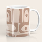 Midcentury Modern Piquet 6 Inspired by PANTONE 17 1230 Color of the Year Mocha Mousse Coffee Mug Gallery Image 1