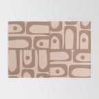 Midcentury Modern Piquet 6 Inspired by PANTONE 17 1230 Color of the Year Mocha Mousse Rug Gallery Image 2