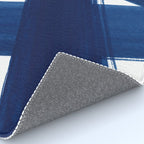 Indigo Abstract Brush Strokes | No. 4 Rug Gallery Image 4