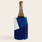 Indigo Abstract Brush Strokes | No. 4 Wine Chiller Gallery Image 2