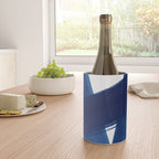 Indigo Abstract Brush Strokes | No. 4 Wine Chiller Gallery Image 4