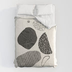 Monochrome Abstract Shapes #2 Comforter Gallery Image 6