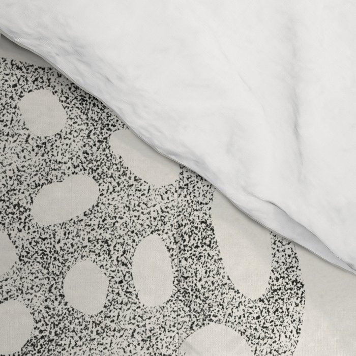 Monochrome Abstract Shapes #2 Comforter Gallery Image 4