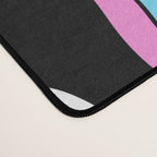 Funny melting smile happy face colorful cartoon seamless pattern Desk Mat Gallery Image 4