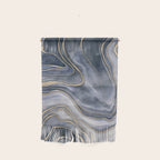 Elegant Marble Reverie Navy Gold Wall Hanging Gallery Image 1