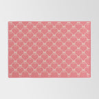 Bows & Ribbons Pattern LII Coral Pink Rug Gallery Image 2