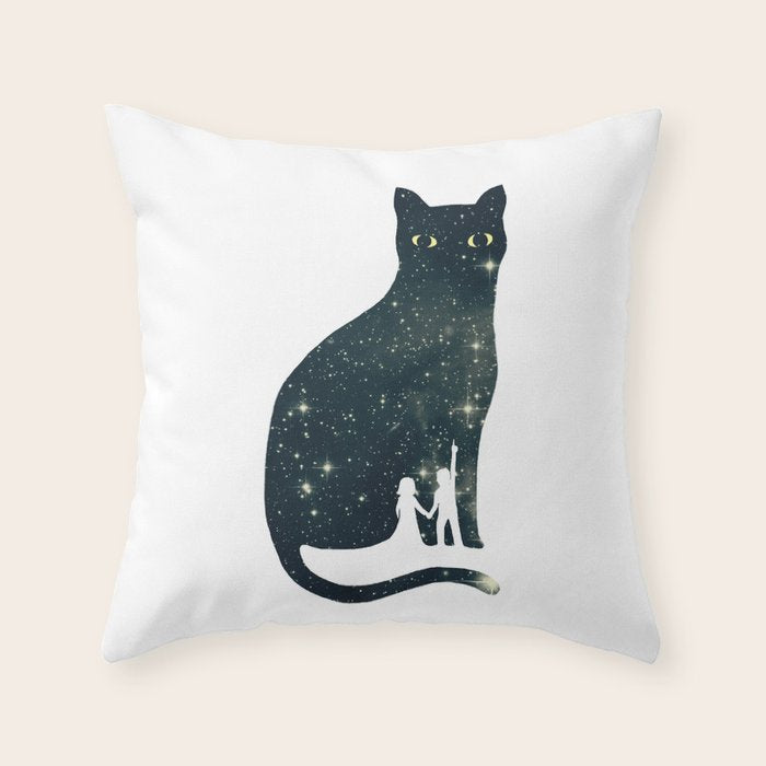 4 Moons Throw Pillow Gallery Image 1