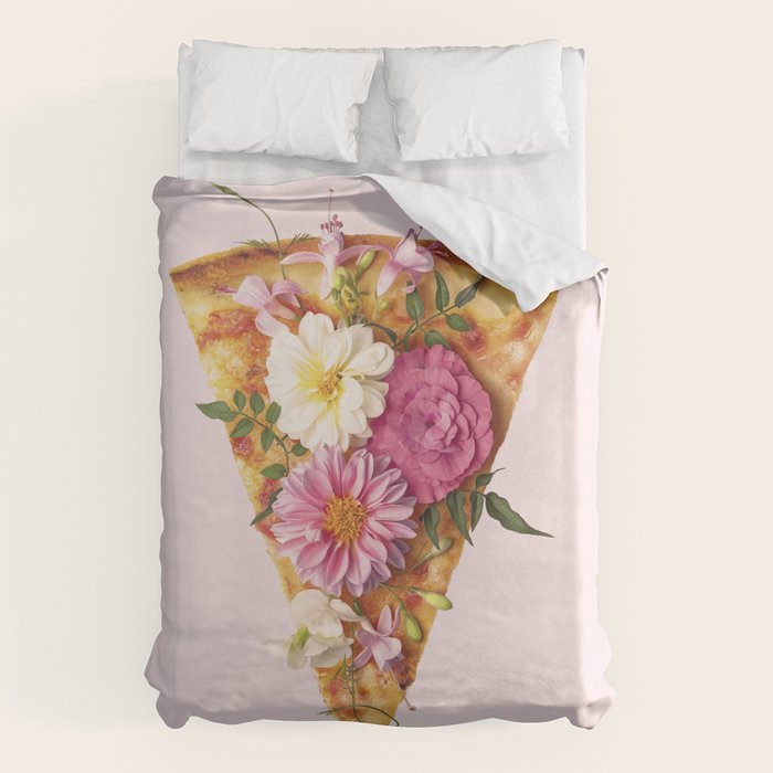 FLORAL PIZZA Duvet Cover Gallery Image 1