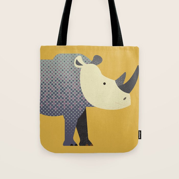 Whimsy Rhinoceros II Tote Bag Gallery Image 1