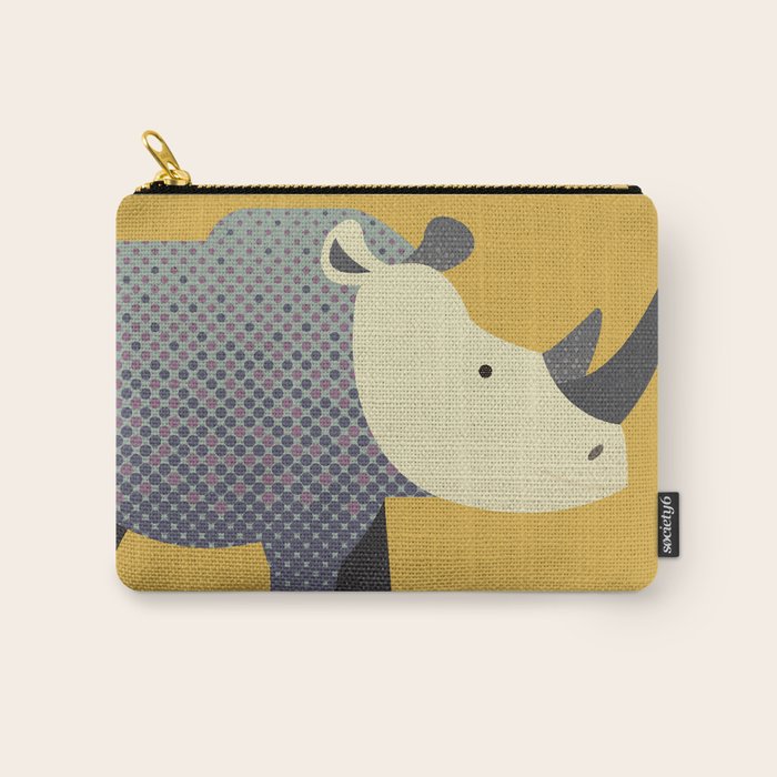 Whimsy Rhinoceros II Carry All Pouch Gallery Image 1