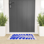Electrik Blue Ferns: Matisse Edition Welcome Mat Gallery Image 3