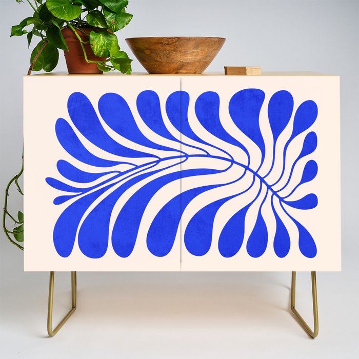Electrik Blue Ferns: Matisse Edition Credenza Gallery Image 1