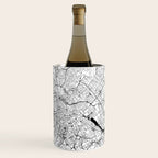 Rome White Map Wine Chiller Gallery Image 1