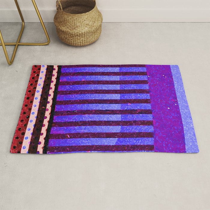 Colors Abstract Geometric Vector Art Rug Gallery Image 1