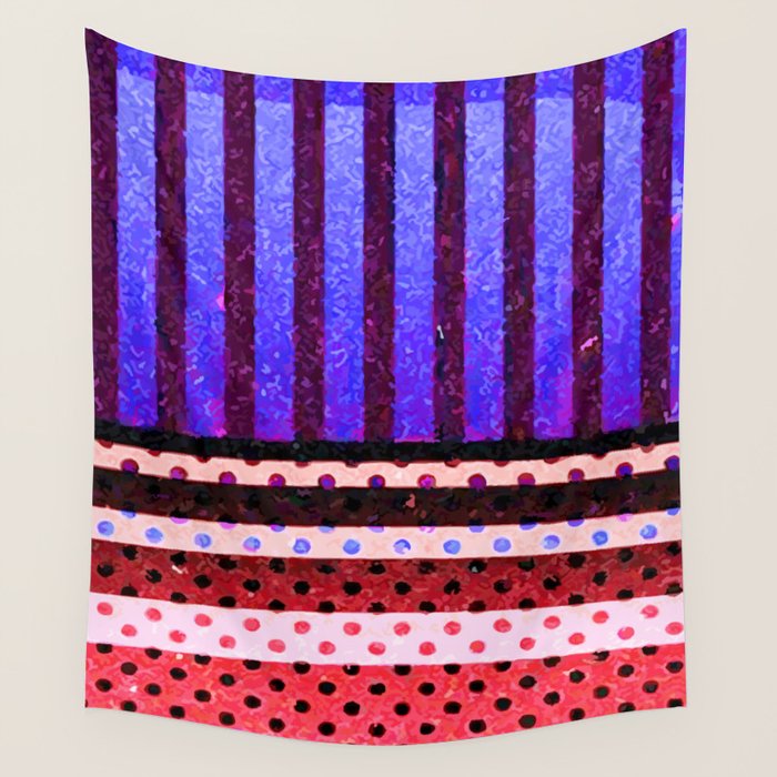 Colors Abstract Geometric Vector Art Wall Tapestry Gallery Image 4