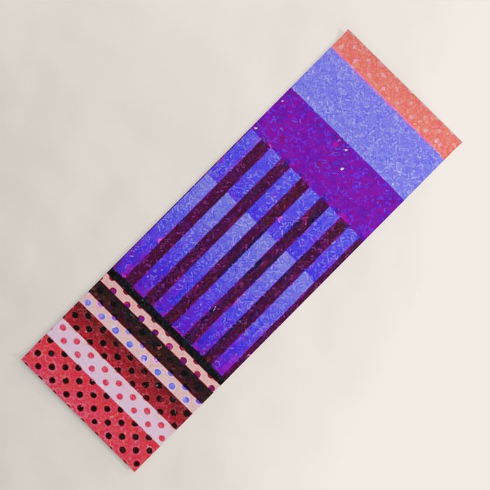 Colors Abstract Geometric Vector Art Yoga Mat Gallery Image 1