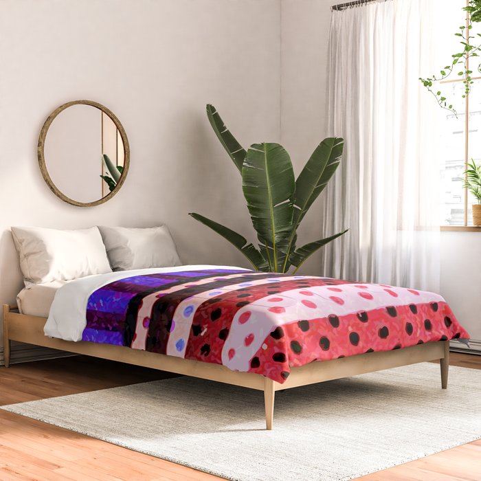 Colors Abstract Geometric Vector Art Comforter Gallery Image 2
