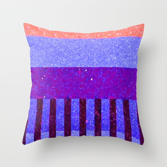 Colors Abstract Geometric Vector Art Throw Pillow Gallery Image 1