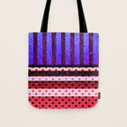 Colors Abstract Geometric Vector Art Tote Bag Gallery Image 1