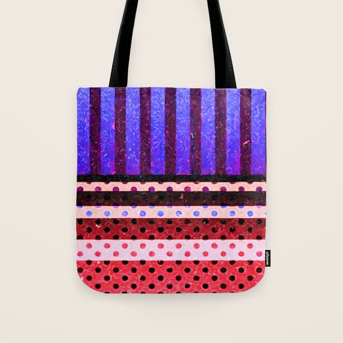 Colors Abstract Geometric Vector Art Tote Bag Gallery Image 1