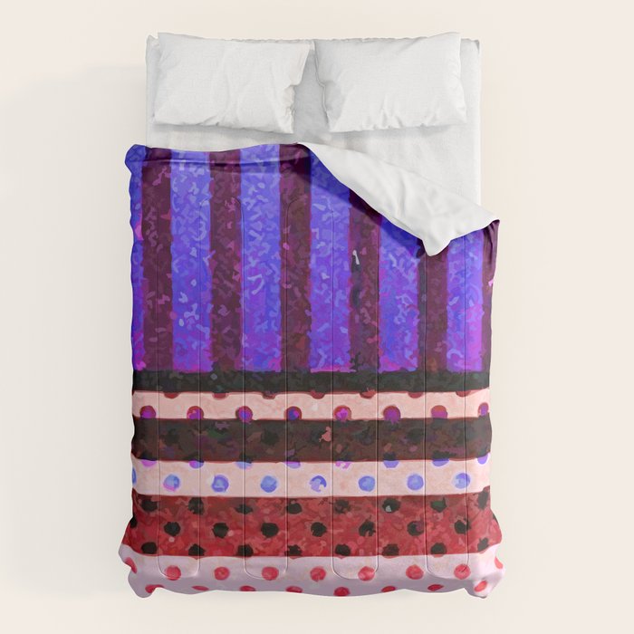 Colors Abstract Geometric Vector Art Comforter Gallery Image 6