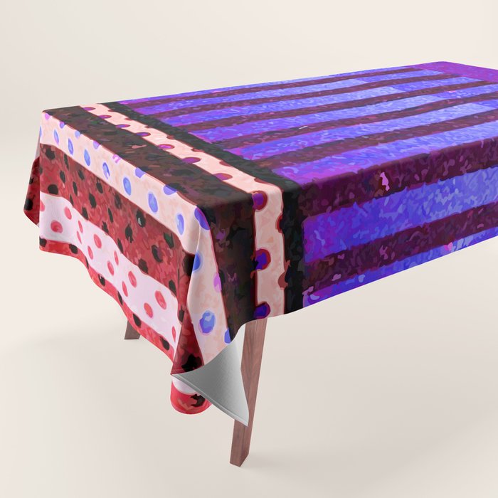 Colors Abstract Geometric Vector Art Tablecloth Gallery Image 1