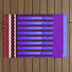 Colors Abstract Geometric Vector Art Outdoor Rug Gallery Image 1