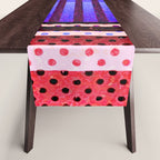 Colors Abstract Geometric Vector Art Table Runner Gallery Image 1