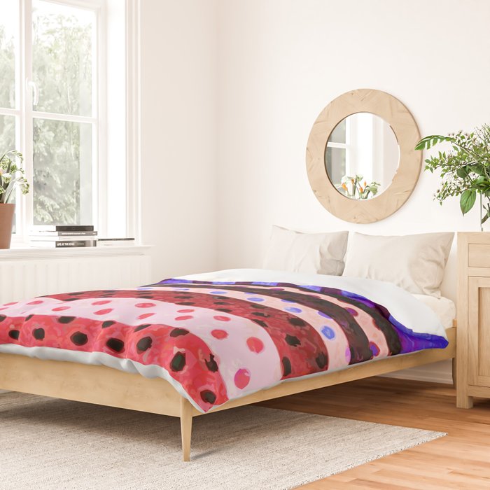 Colors Abstract Geometric Vector Art Duvet Cover Gallery Image 2