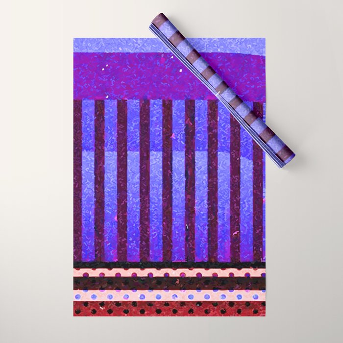 Colors Abstract Geometric Vector Art Wrapping Paper Gallery Image 1