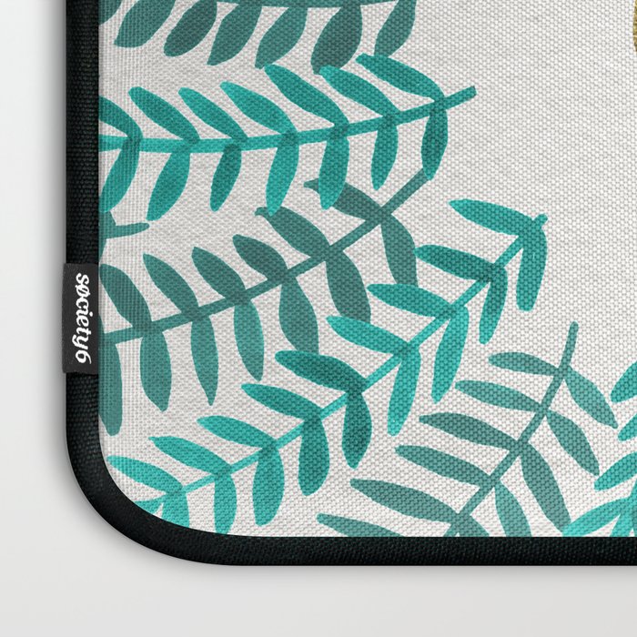 Treat Yo Self â Gold & Turquoise Laptop Sleeve Gallery Image 3