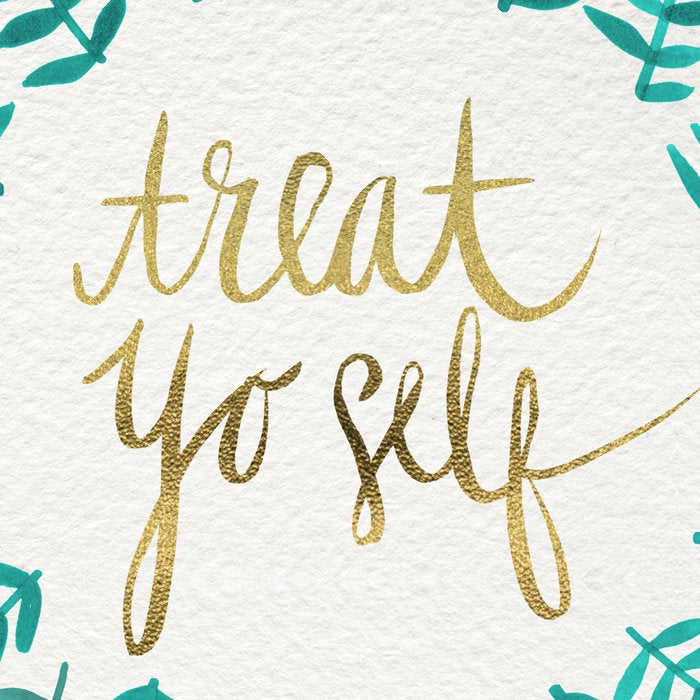 Treat Yo Self - Gold & Turquoise Coffee Mug Gallery Image 2