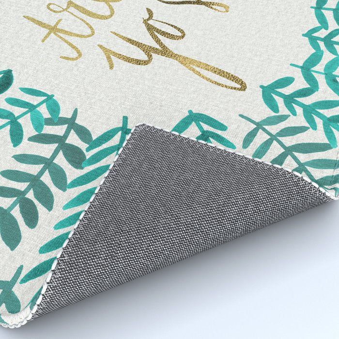 Treat Yo Self - Gold & Turquoise Rug Gallery Image 4