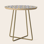 Abstract colorful doodle art pattern Side Table Gallery Image 1