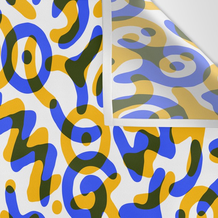 Abstract colorful doodle art pattern Wall Tapestry Gallery Image 3